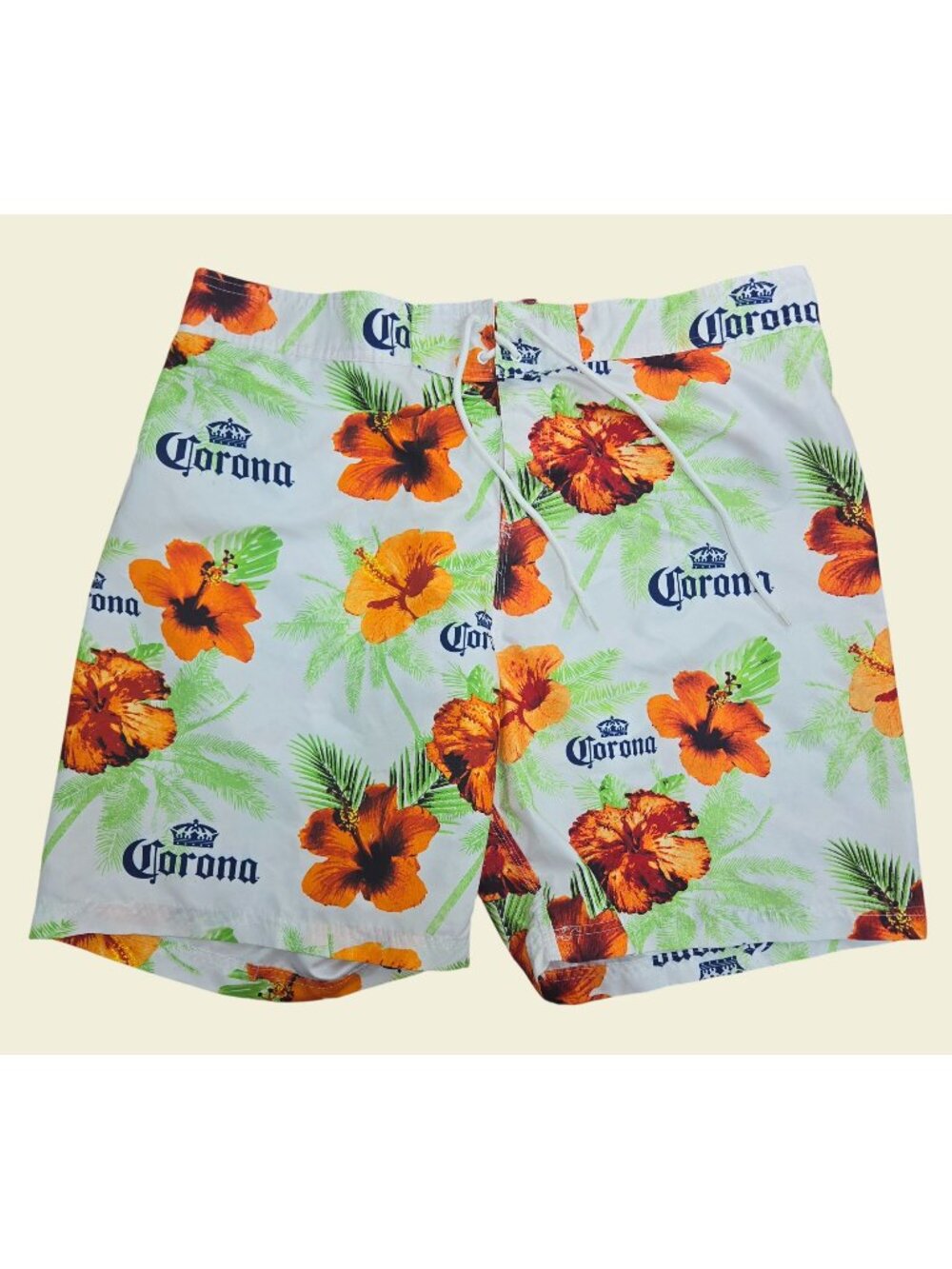 Corona Mens Swim Trunks XXL - Tropical Hibiscus Print